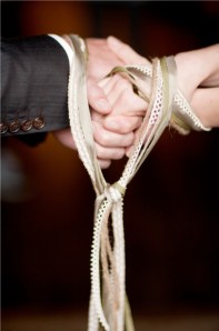 hands tied together