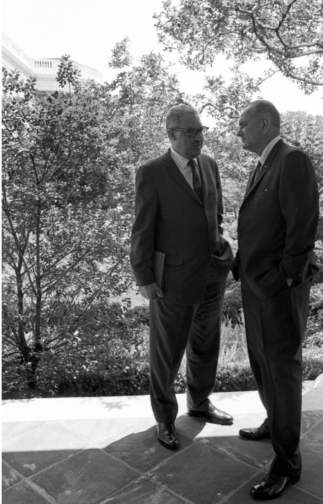Thurgood Marshall and President Johnson