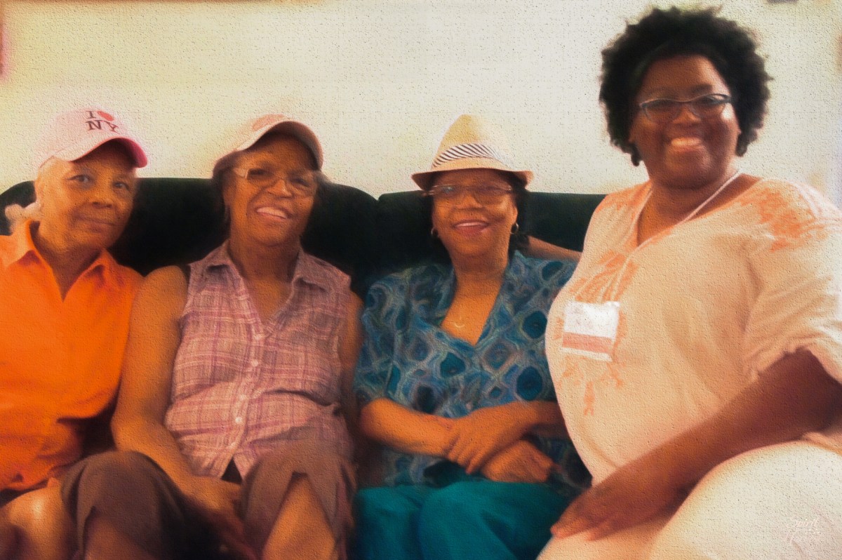 3 Great-Aunts by LaShawnda Jones for Spirit Harvest Edits in LightRoom, PhotoShop and Topaz Impressions/Water Color IV 72%