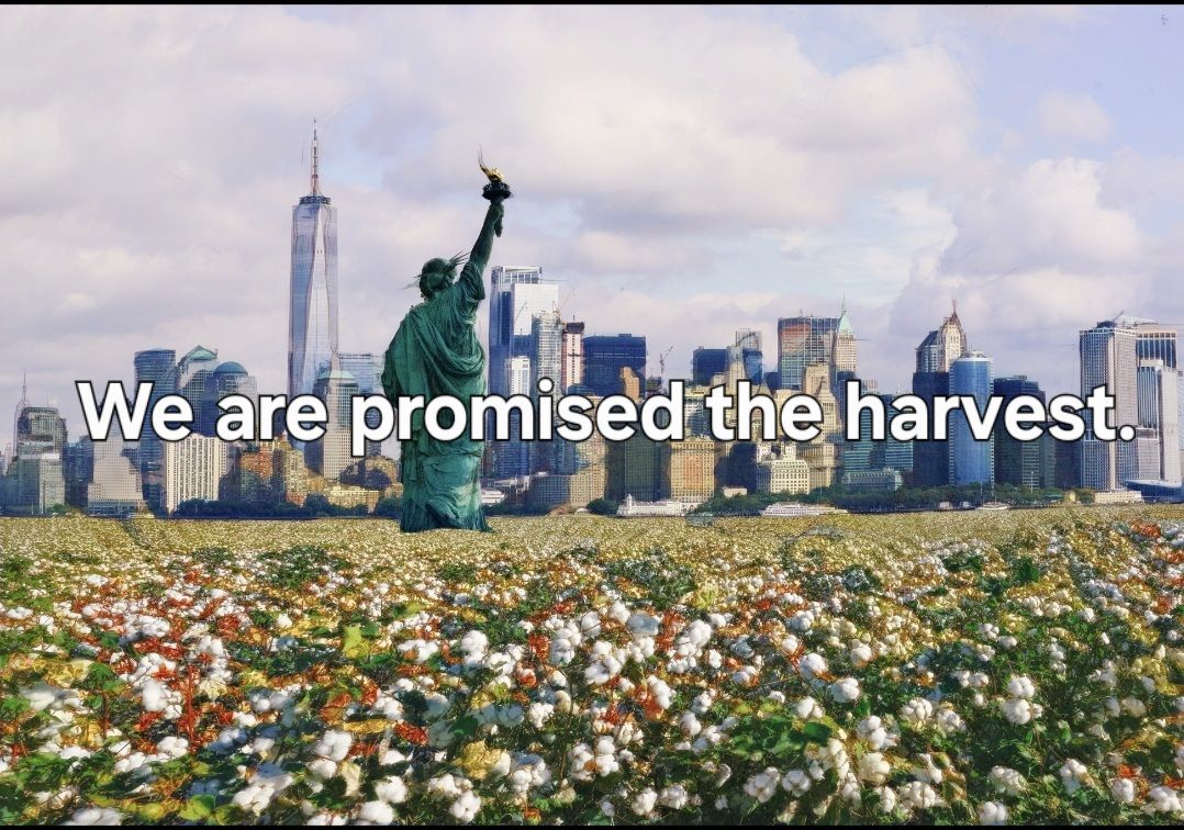 Built on Cotton, 2020 by LaShawnda Jones Part of the Juneteenth 2022 Print Series